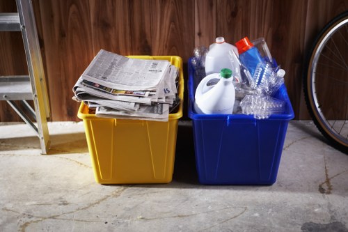 Sustainability audit and sorted recycling streams at a Downham clearance job